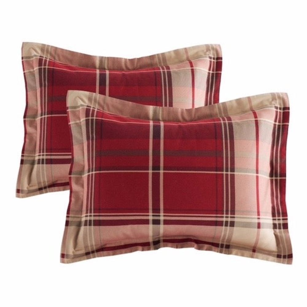 Cuddl Duds Red Plaid 4-Piece Comforter - Picture 4 of 5